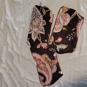 Brown paisley cosmetic bags